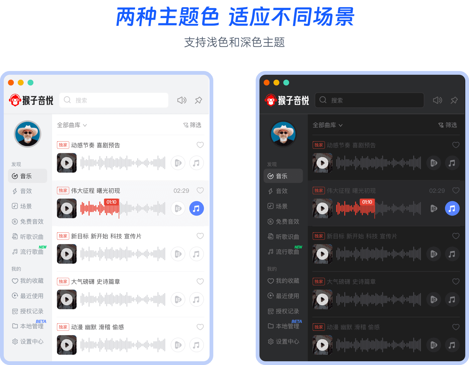 两种主题色